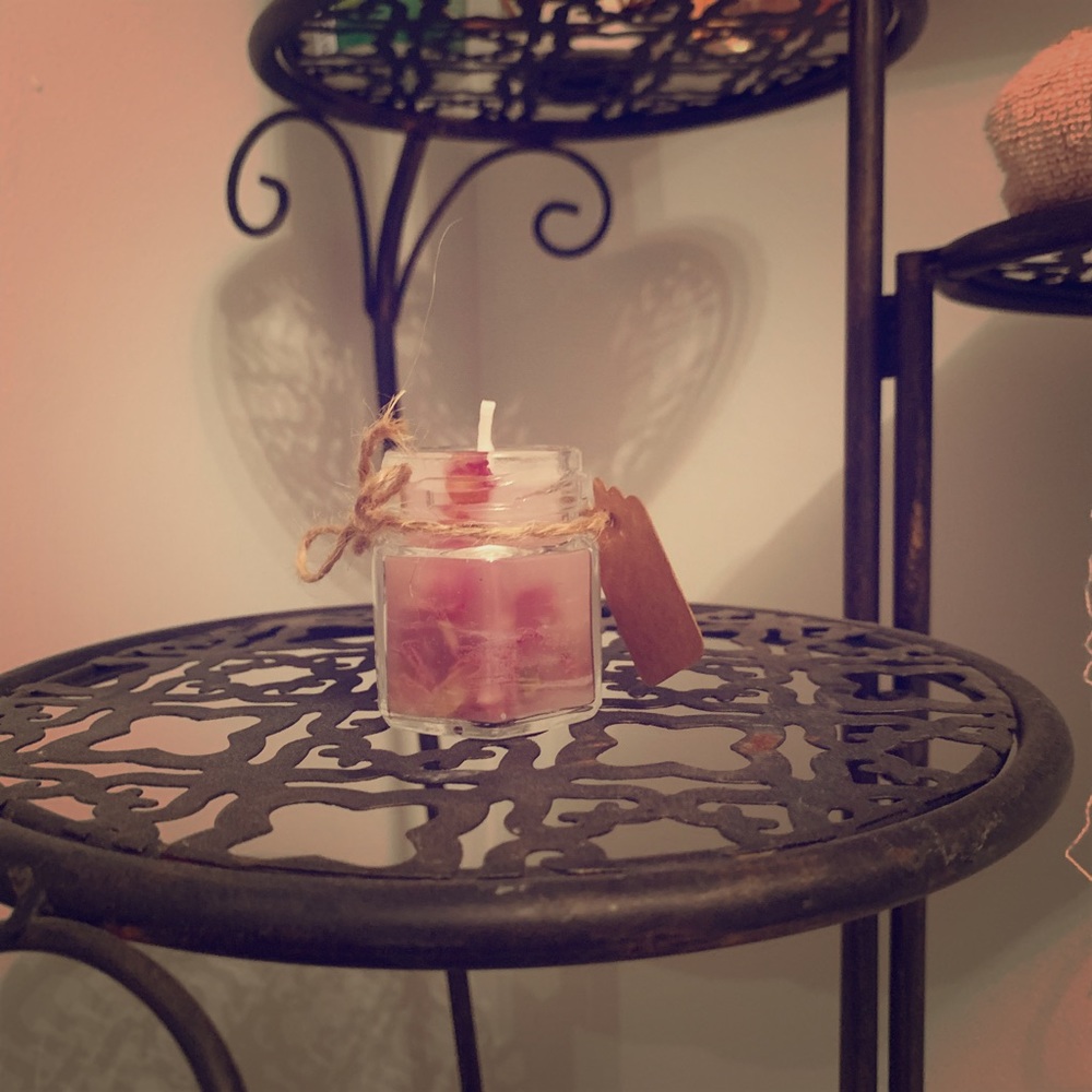 Handmade jar candle